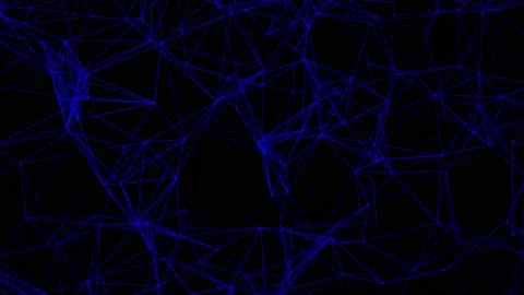 Abstract Plexus Geometrical line Communication And Technology Network Stock Footage 141895877