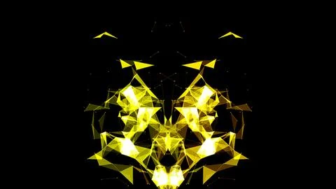 Abstract plexus geometrical shapes. Stock Illustration