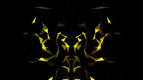 Abstract plexus geometrical shapes. Stock Illustration