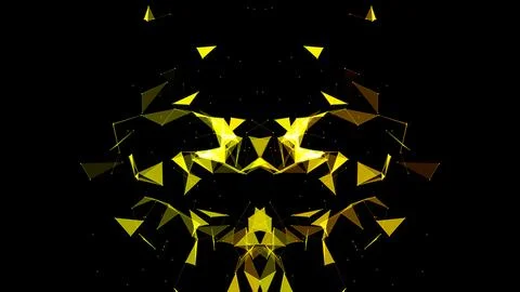 Abstract plexus geometrical shapes. Stock Illustration