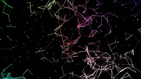 Abstract plexus geometrical shapes Stock Illustration