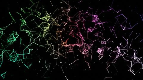 Abstract plexus geometrical shapes Stock Illustration