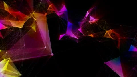 Abstract plexus geometrical shapes Stock Illustration