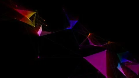 Abstract plexus geometrical shapes Stock Illustration