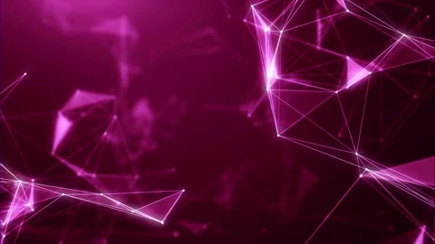 Abstract plexus geometry animation with lines and dots motion footage Stock Footage 327593360