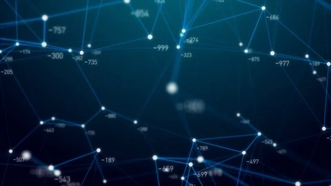 Abstract plexus geometry background connecting technology concept digital Stock Footage 124677578