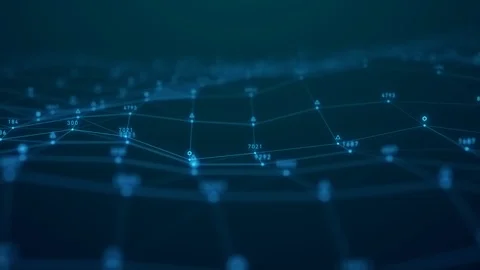 Abstract plexus geometry data background connecting technology concept digital Stock Footage 124823434