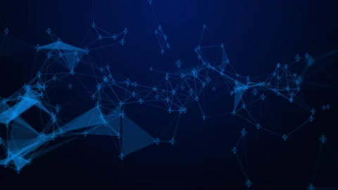 Abstract Plexus Geometry Data Connecting Technology Concept Stock Footage 339151468