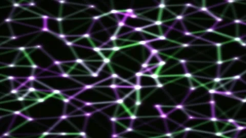 Abstract plexus gradient animated background with jade deep colors Stock Footage 331206133
