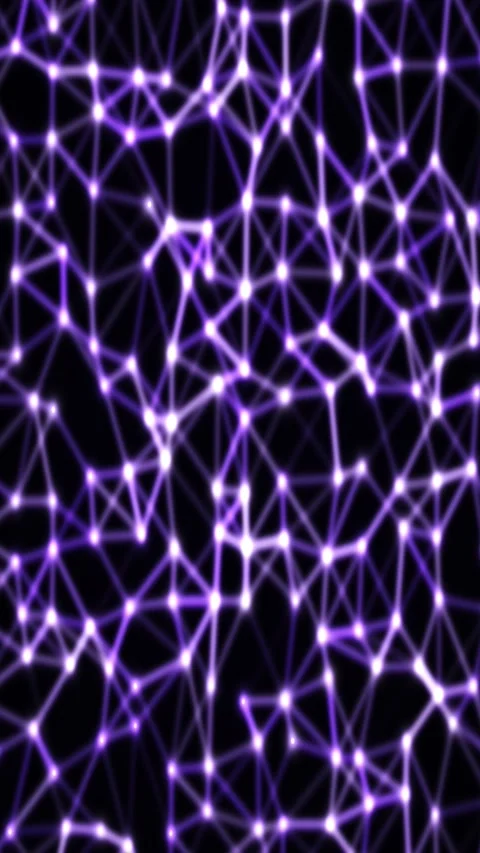 Abstract plexus gradient animated background with violet soft colors Stock Footage 331248006