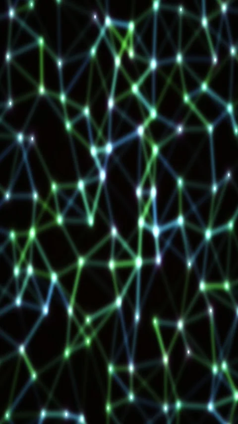 Abstract plexus gradient animated background with vermillion deep colors Stock Footage 331254120