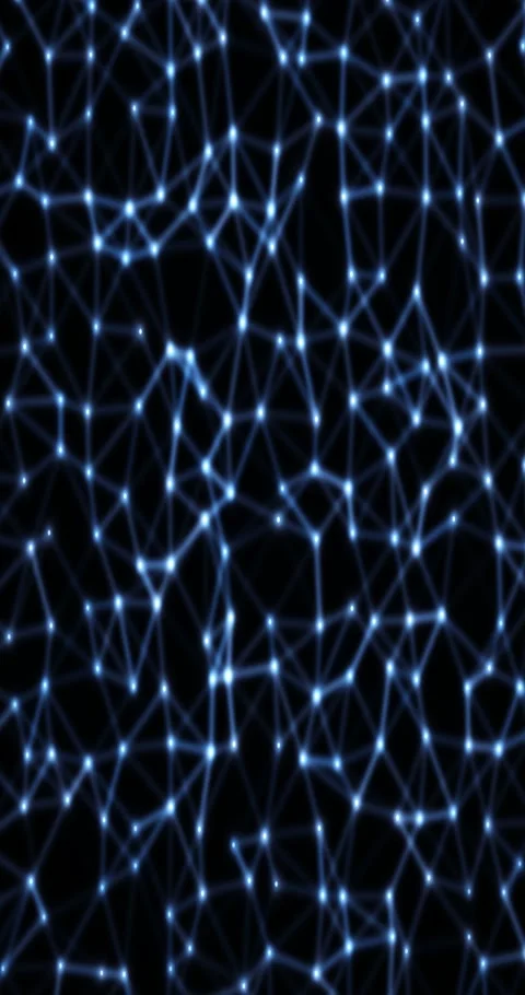Abstract plexus gradient animated background with azure deep colors Stock Footage 331271911