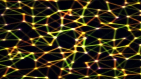 Abstract plexus gradient animated background with cobalt mid colors Stock Footage 331553248