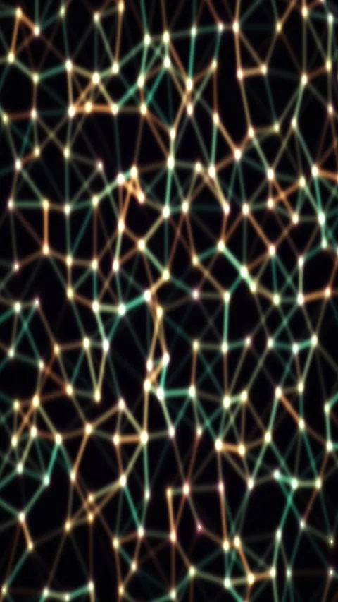 Abstract plexus gradient animated background with violet deep colors Stock-Footage 331662326