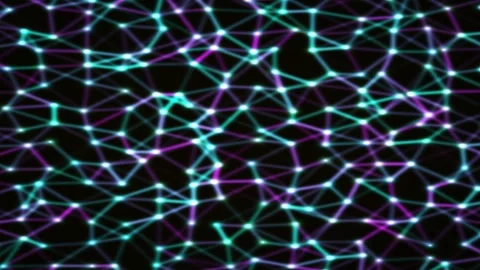 Abstract plexus gradient animated background with golden deep colors Stock Footage 331676270