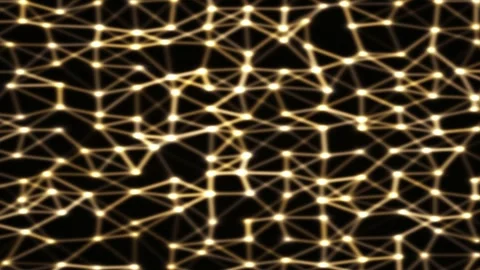 Abstract plexus gradient animated background with amber mid colors 스톡 동영상 331815887