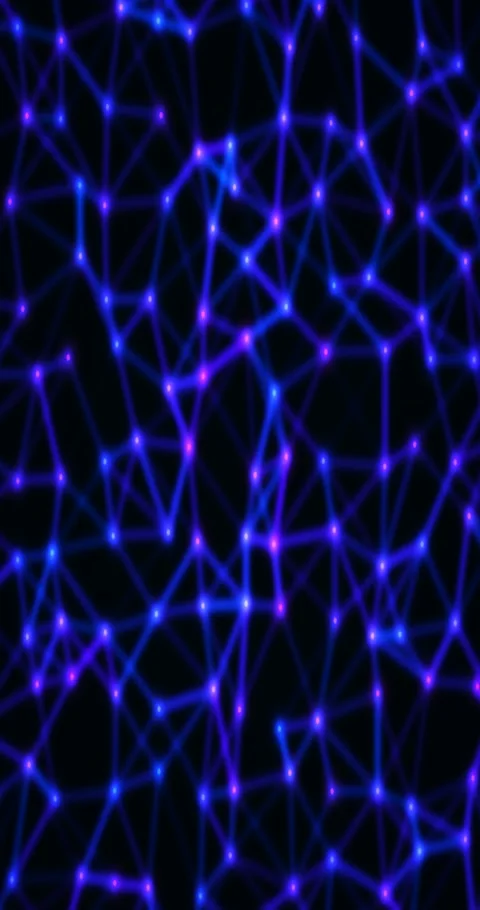 Abstract plexus gradient animated background with sky deep colors Stock Footage 331816711