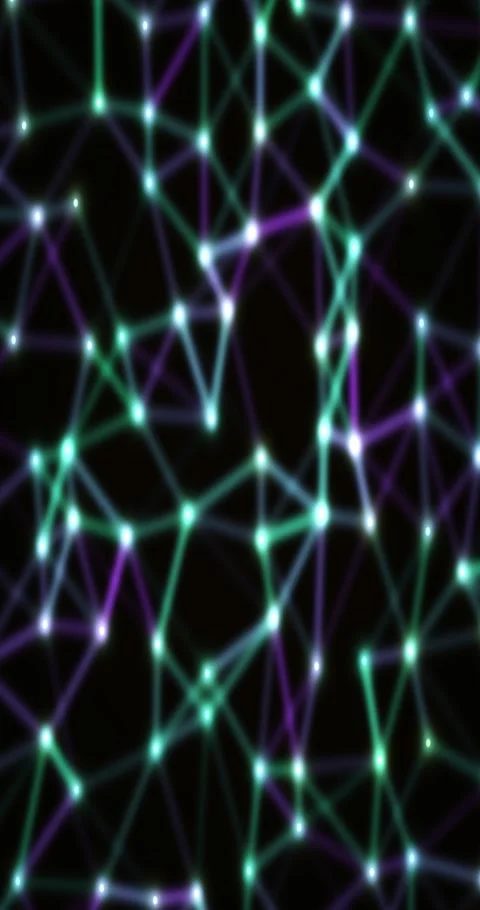 Abstract plexus gradient animated background with amber deep colors Stock Footage 331829190