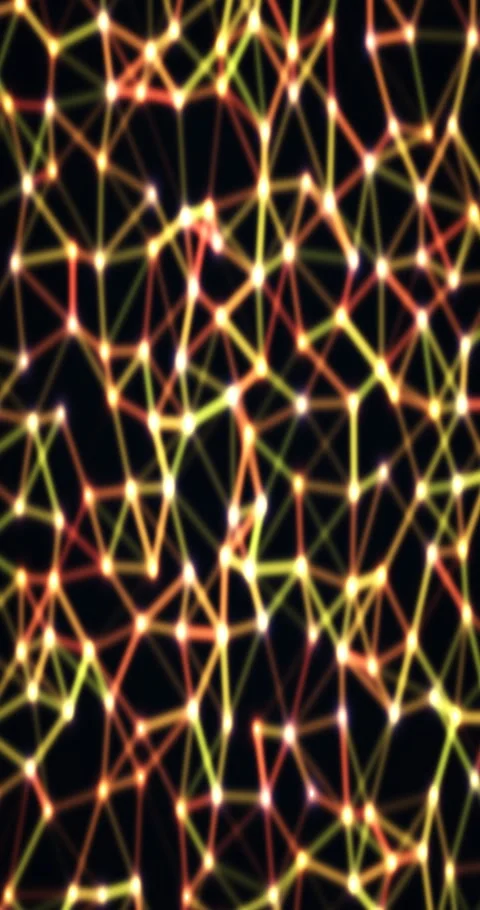 Abstract plexus gradient animated background with azure soft colors Stock Footage 331831771