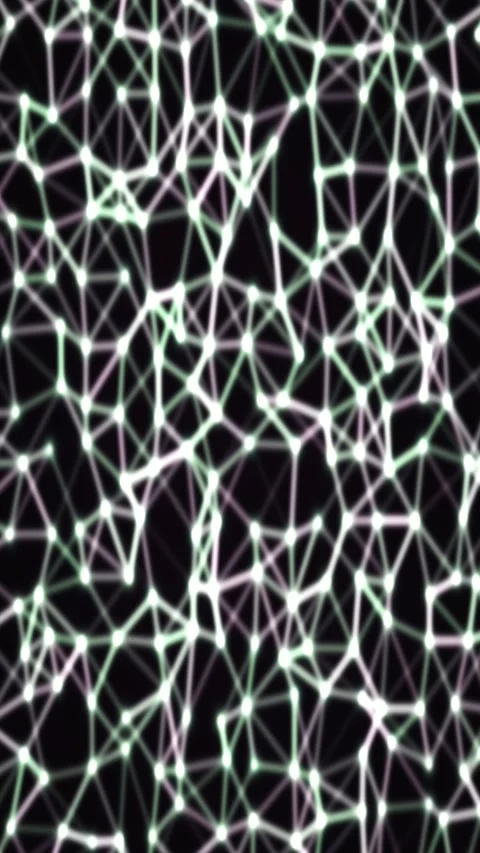 Abstract plexus gradient animated background with magenta soft colors Stock Footage 331879006
