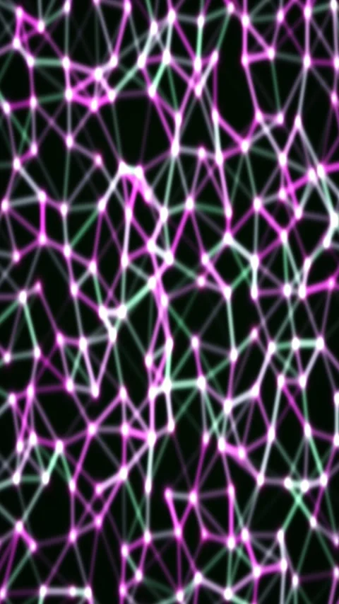Abstract plexus gradient animated background with emerald soft colors Stock Footage 331881684