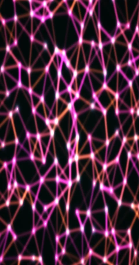 Abstract plexus gradient animated background with teal soft colors Stock Footage 331890813
