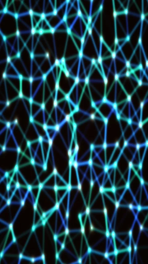 Abstract plexus gradient animated background with scarlet mid colors Stock Footage 331939671