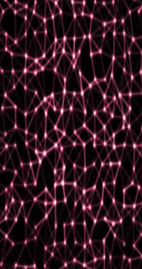 Abstract plexus gradient animated background with ruby deep colors Stock Footage 331940514