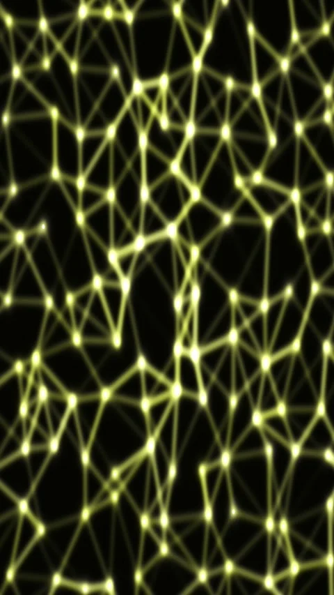 Abstract plexus gradient animated background with citrus mid colors Stock Footage 331941980