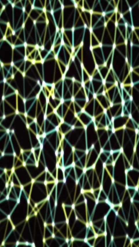 Abstract plexus gradient animated background with crimson mid colors Stock Footage 331954172