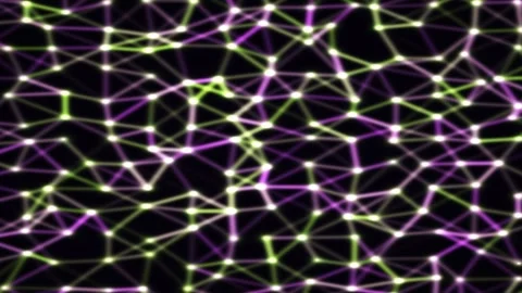 Abstract plexus gradient animated background with violet mid colors Stock Footage 332017353
