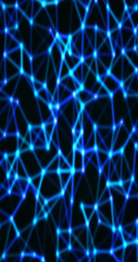 Abstract plexus gradient animated background with teal mid colors Stock Footage 332068141