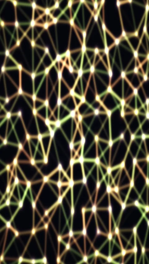 Abstract plexus gradient animated background with cobalt soft colors Stock Footage 332085918
