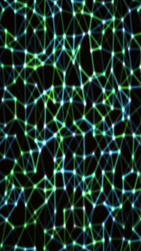 Abstract plexus gradient animated background with vermillion deep colors Stock Footage 332179130