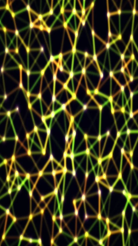 Abstract plexus gradient animated background with indigo mid colors Stock Footage 332182105