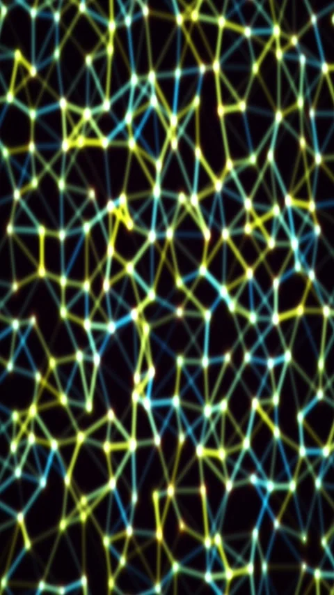 Abstract plexus gradient animated background with magenta mid colors Stock Footage 332182243