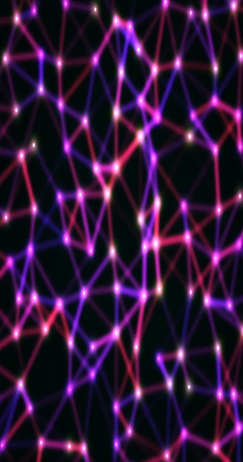 Abstract plexus gradient animated background with teal mid colors Stock Footage 332183821