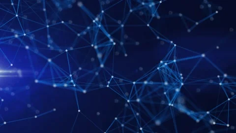 Abstract plexus line wireframe technology background. Line seamless Loop Stock Footage 243167247