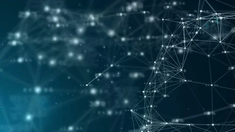 Abstract plexus lines moving background animation Stock Footage 76731820