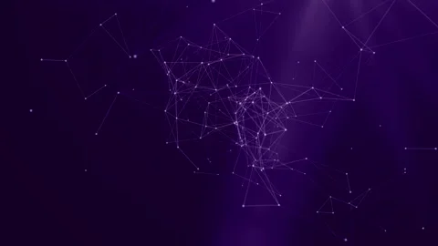 Abstract plexus of moving glowing dots and lines. Network or digital connec.. 動画素材 250083675