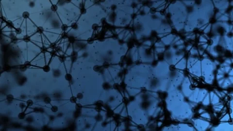 Abstract Plexus Network with Connecting Nodes and Lines Stock-Footage 338005059