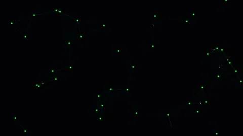 Abstract Plexus Network Dots and Lines Connecting Motion Vídeo Stock 344950921