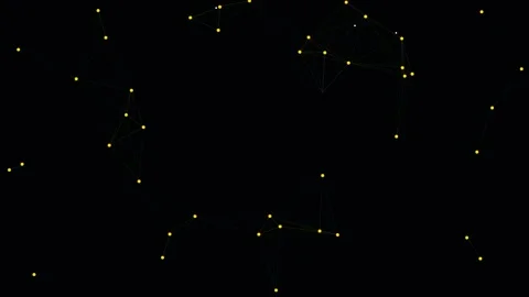Abstract Plexus Network Dots and Lines Connecting Motion Stock Footage 344950980