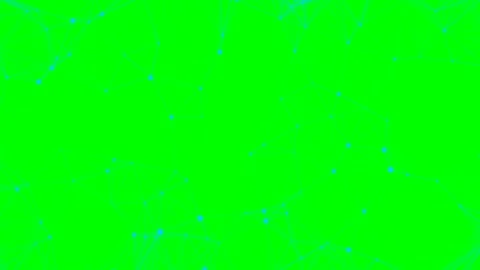 Abstract Plexus Network Dots and Lines Connecting Motion in green background Stock Footage 344951631