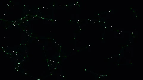 Abstract Plexus Network Dots and Lines Connecting Motion Stock Footage 344951733
