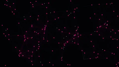 Abstract Plexus Network Dots and Lines Connecting Motion Stock Footage 344951974