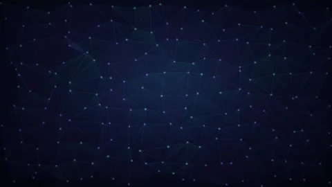 Abstract plexus network with glowing digital nodes and lines Stock Footage 335942194
