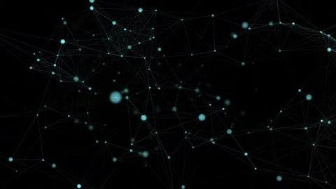 Abstract plexus network loop forming connected structure on dark background.. Stock Footage 330421738