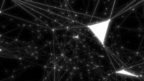 Abstract plexus network luxury and titles network of connected lines and dots Stock Footage 114114676