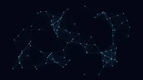 Abstract Plexus Network Moving for Technology Visualization Graphics 库存影片 333494912